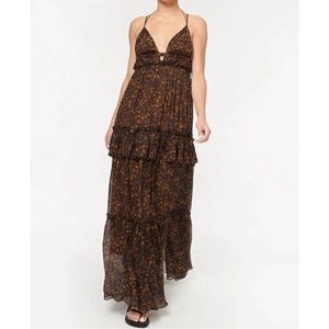 Cami NYC Doris Chiffon Dress In Tortoise Shell Size 0